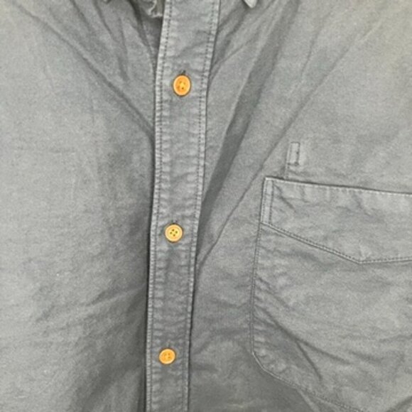 Outerknown The Artist Oxford Long Sleeve Button Down Shirt - Navy Blue Size XXL - Picture 2 of 6